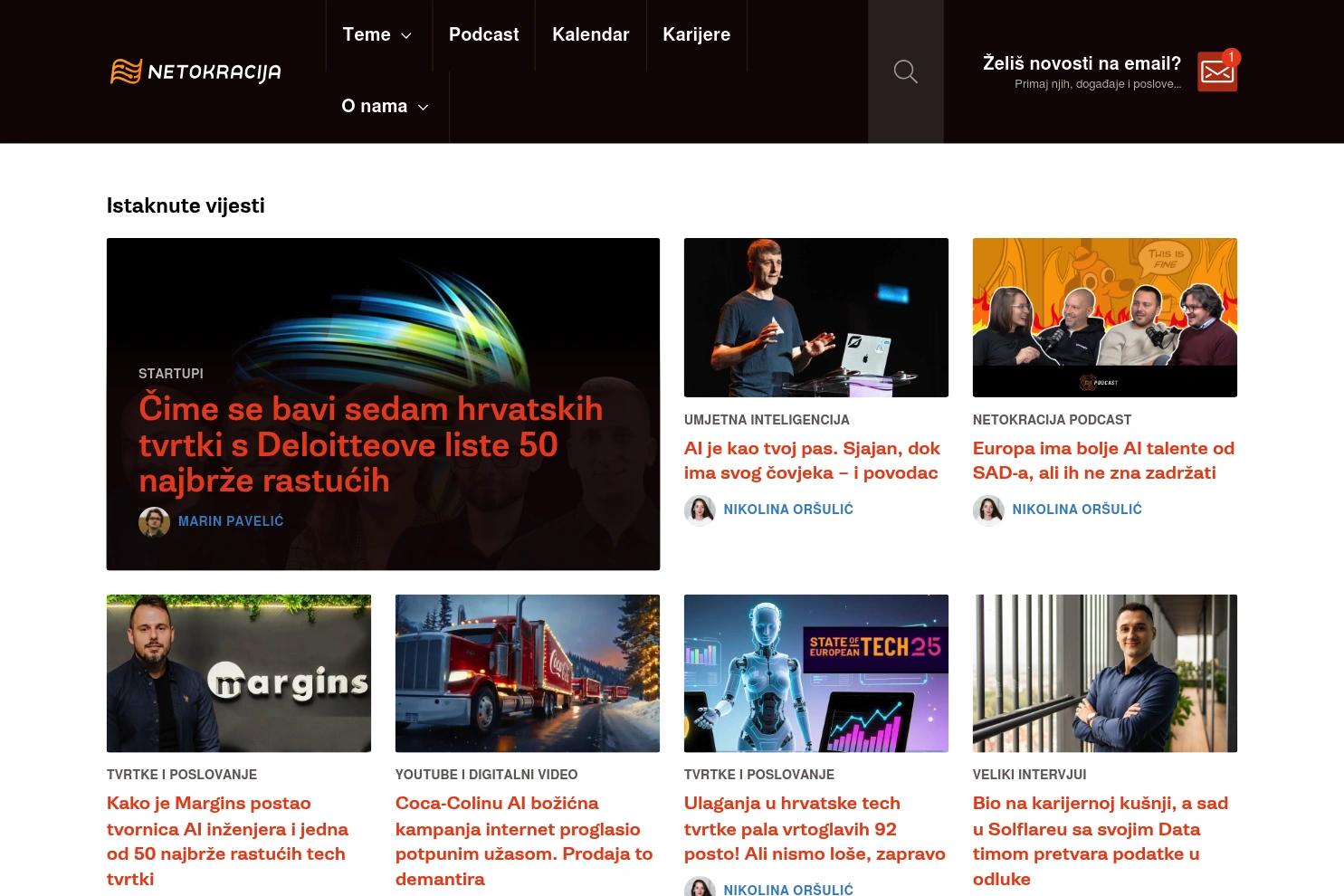 Netokracija website screenshot