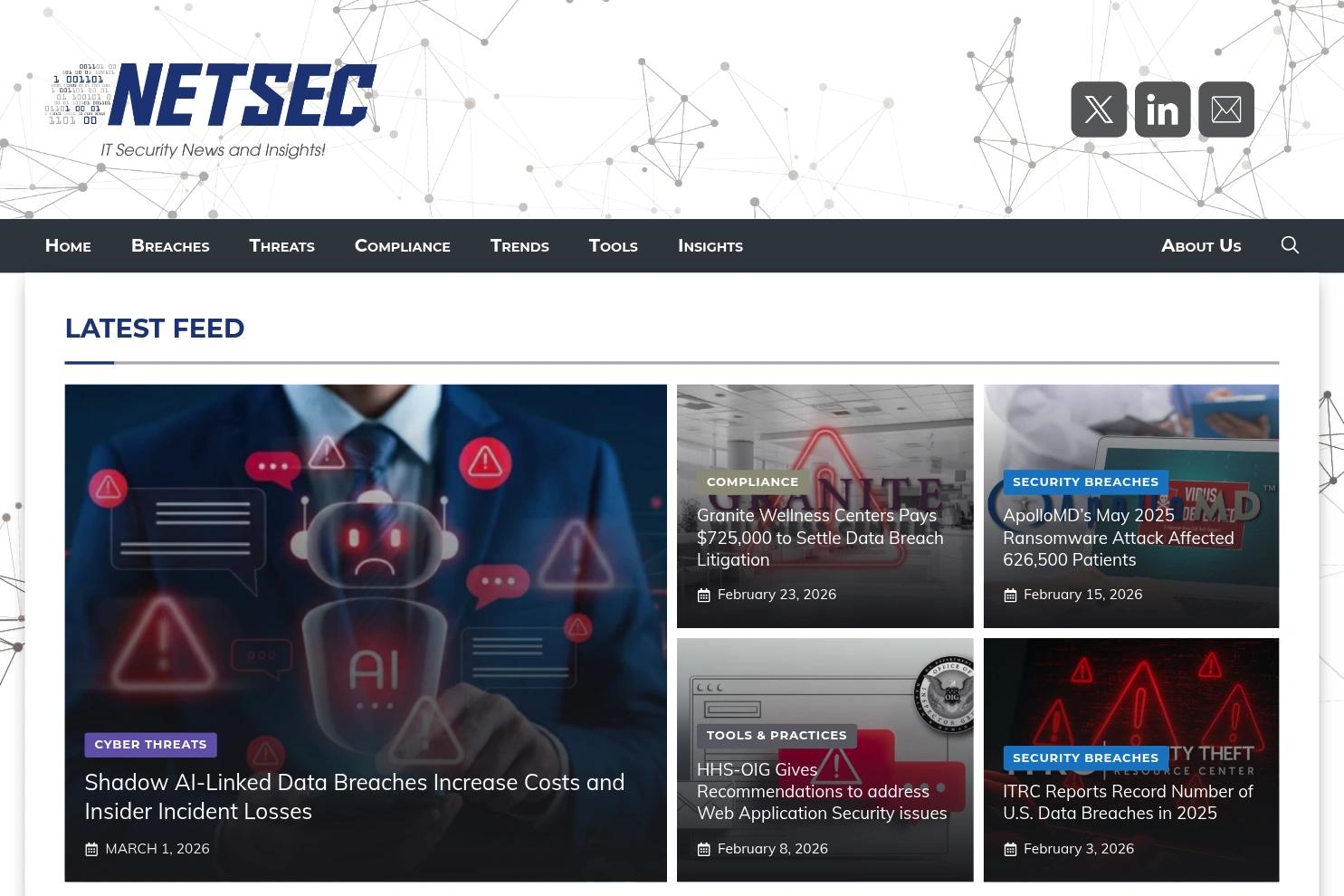 NetSec.News website screenshot