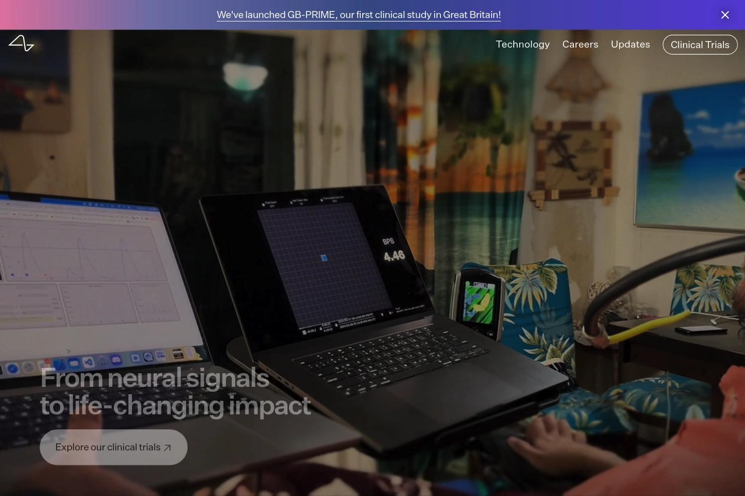 Neuralink website screenshot