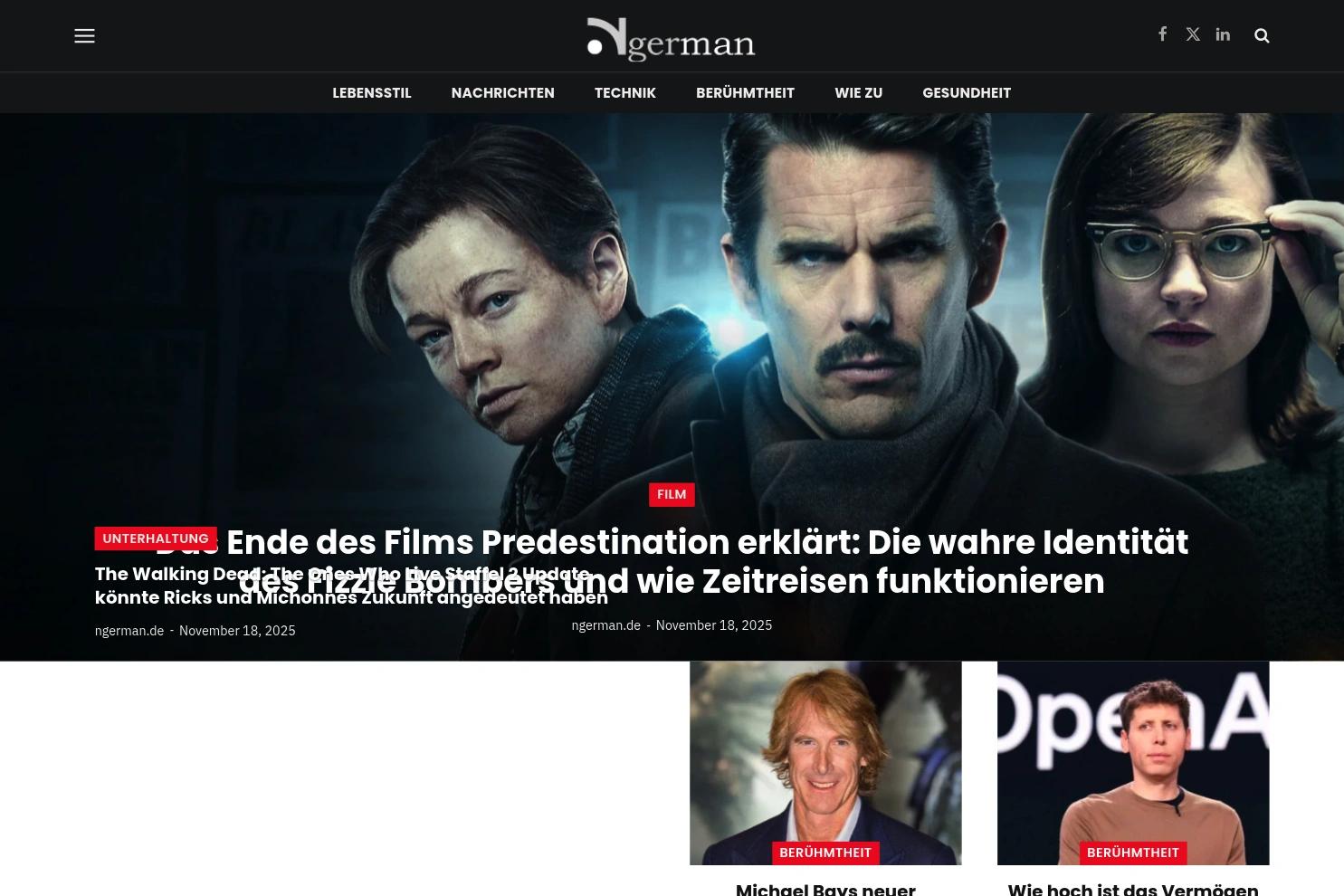 Ngerman website screenshot