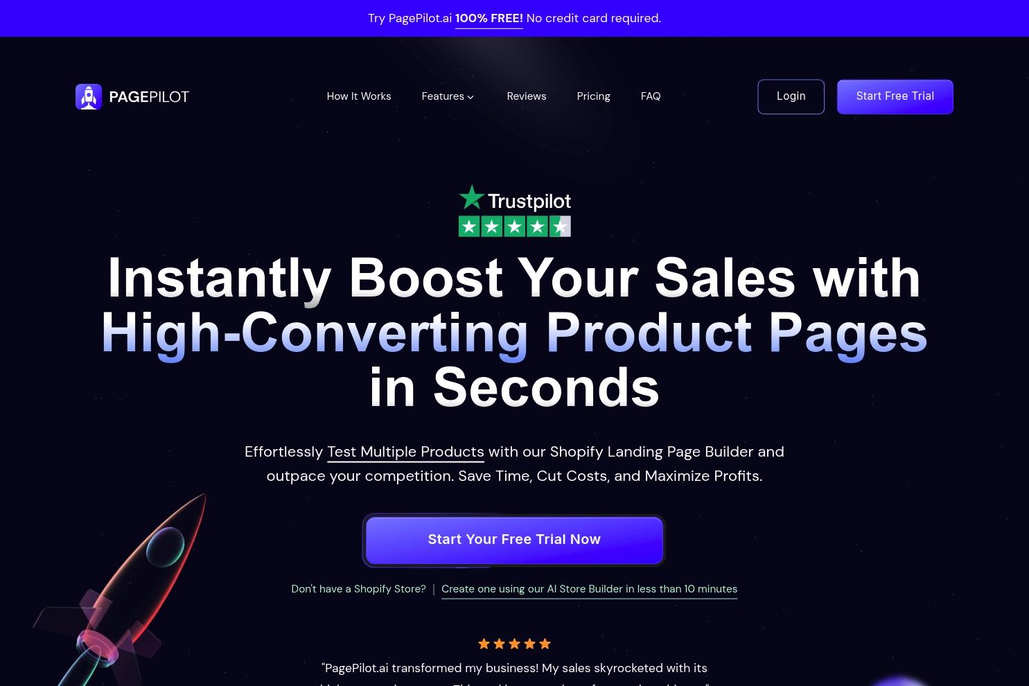 PagePilot.ai website screenshot