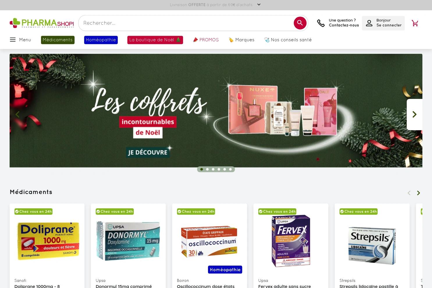Pharmashopi website screenshot