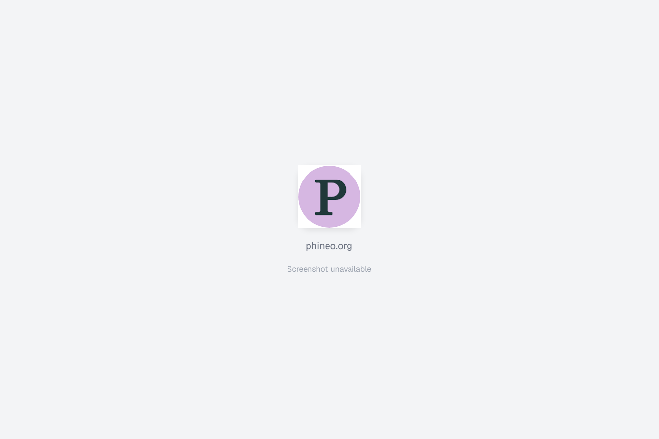 PHINEO website screenshot