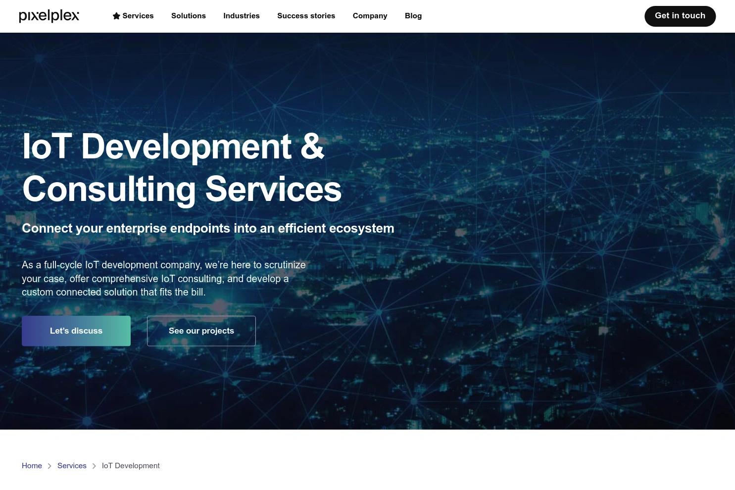PixelPlex website screenshot