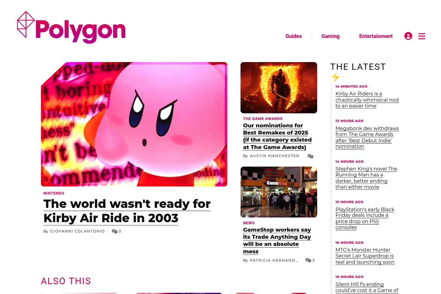Polygon website screenshot