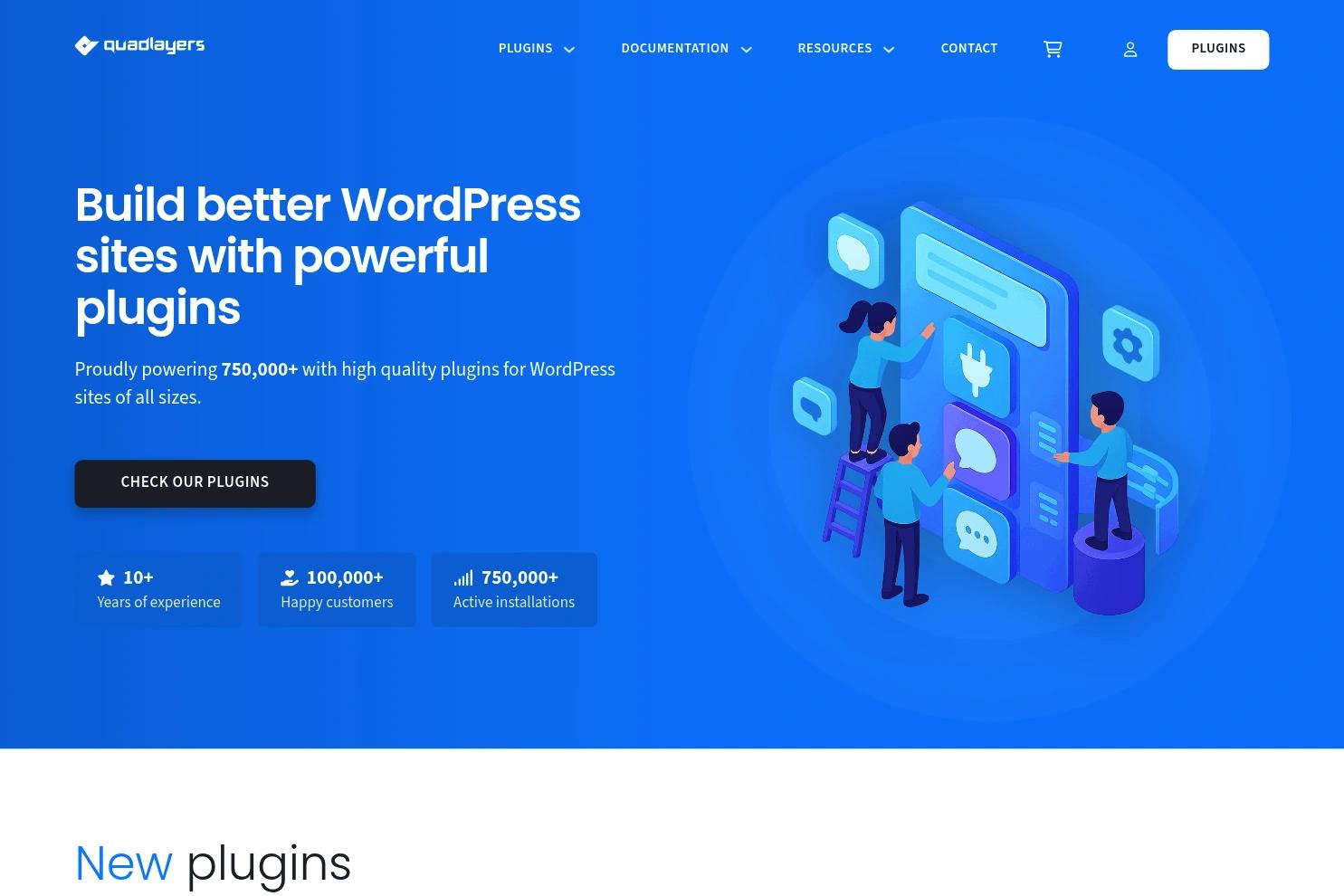 QuadLayers website screenshot