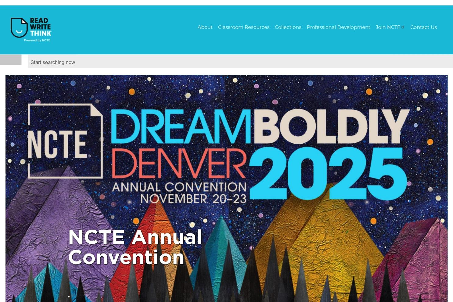 Read Write Think website screenshot