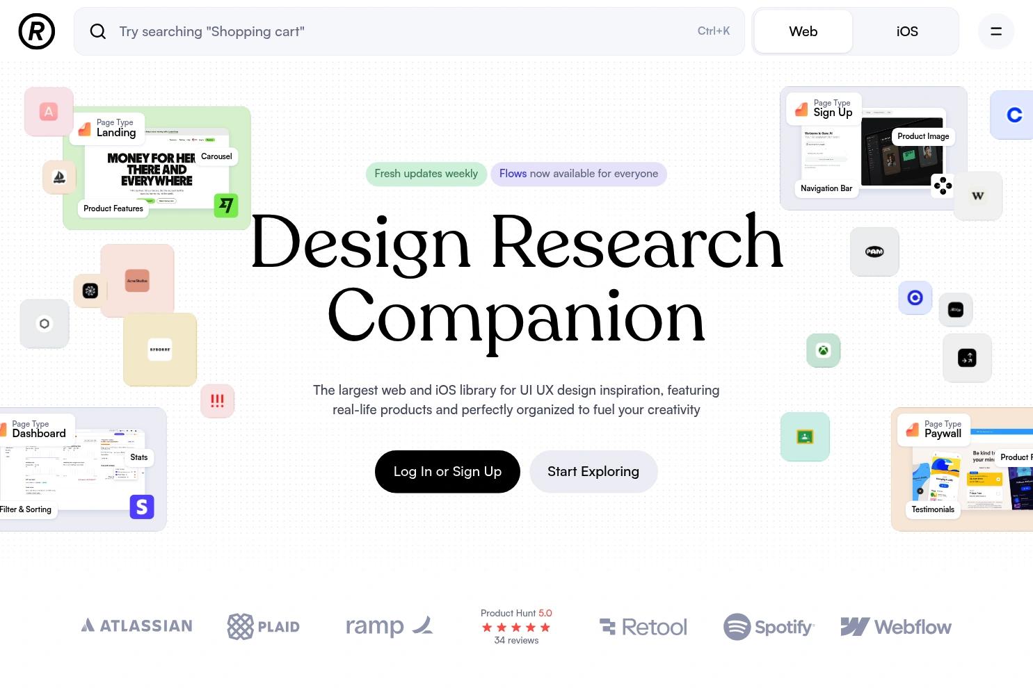 Refero website screenshot