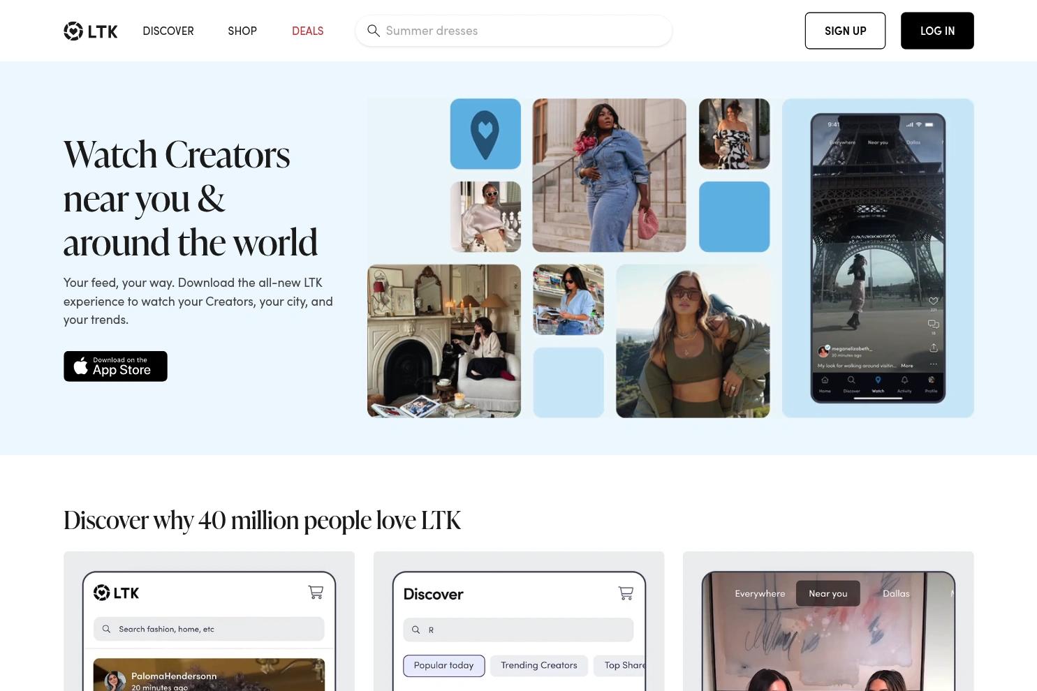 LTK website screenshot