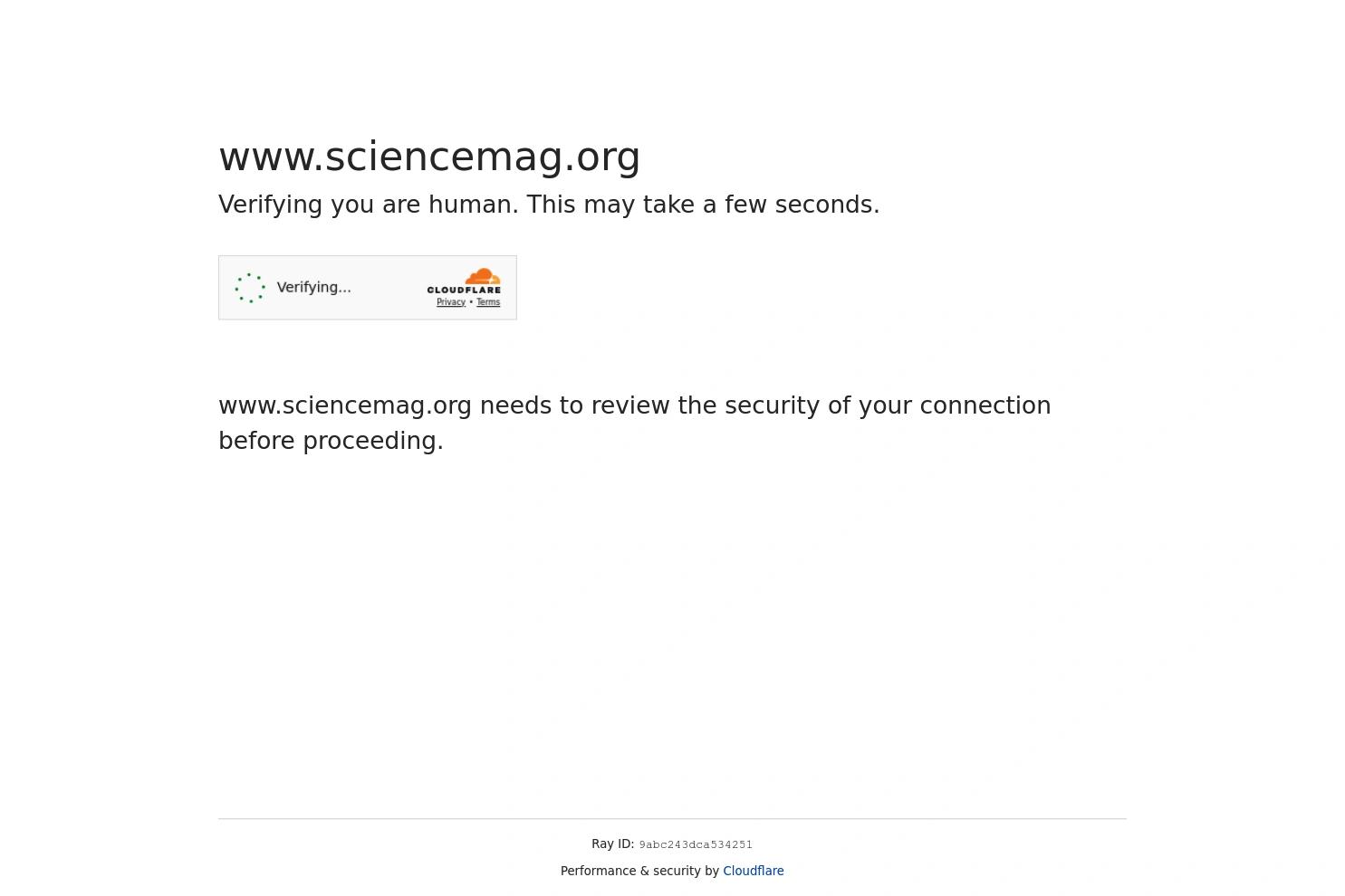 Science website screenshot