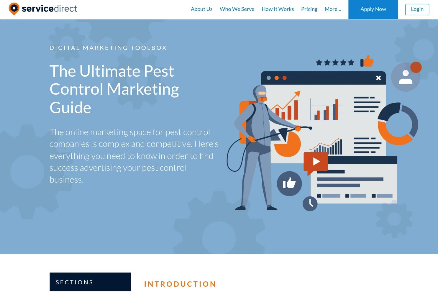 Service Direct website screenshot