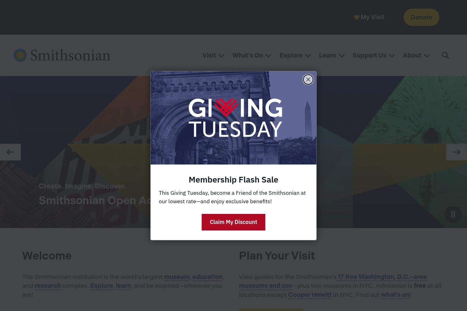smithsonian.org website screenshot