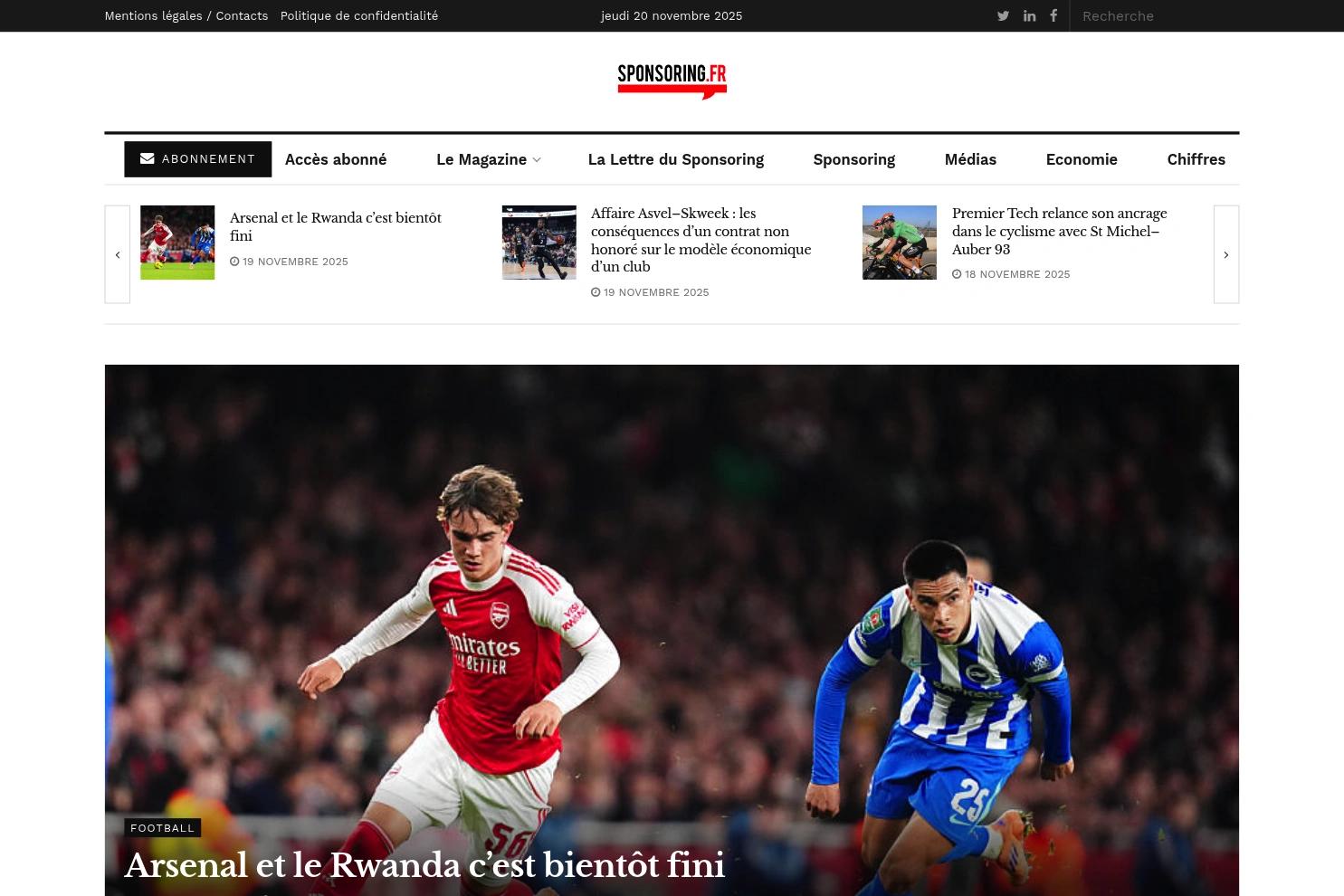 Sponsoring.fr website screenshot