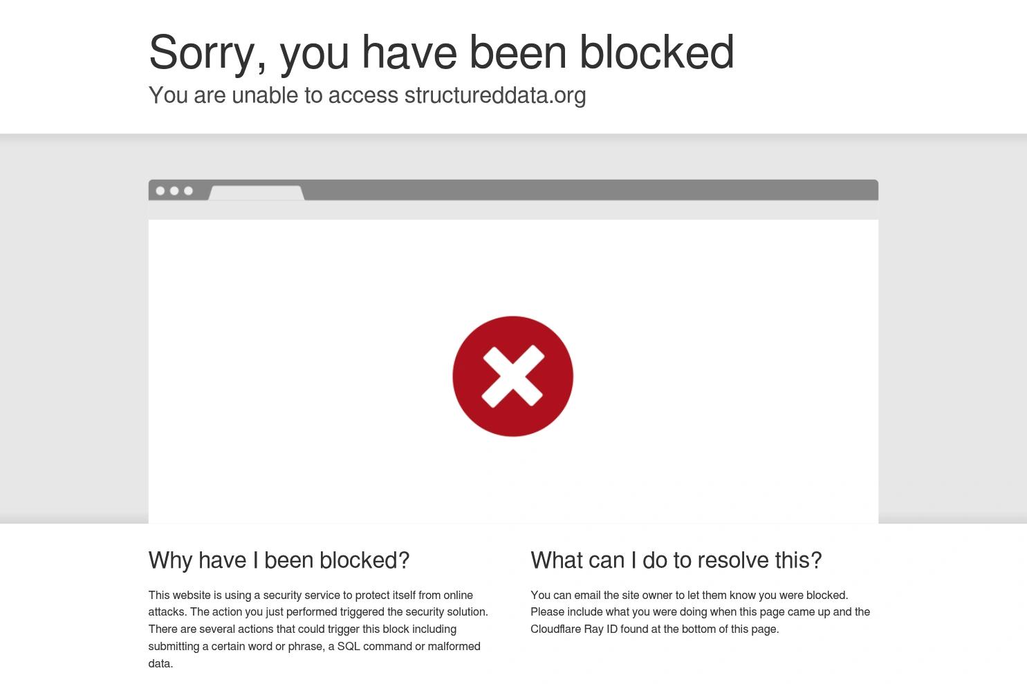 Structured Data website screenshot