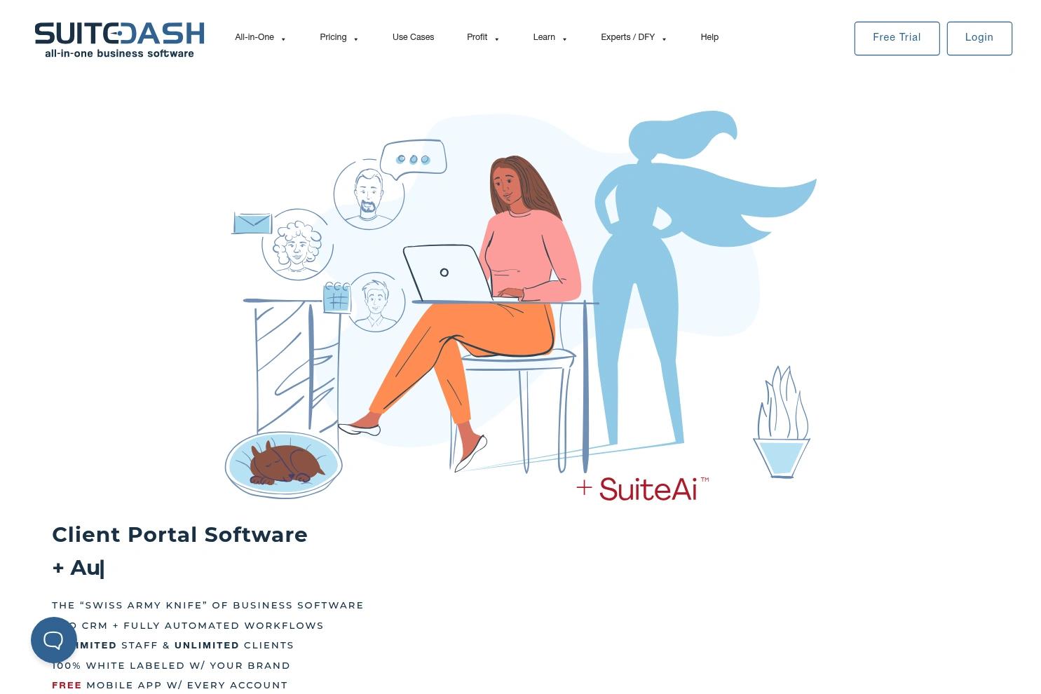 SuiteDash website screenshot