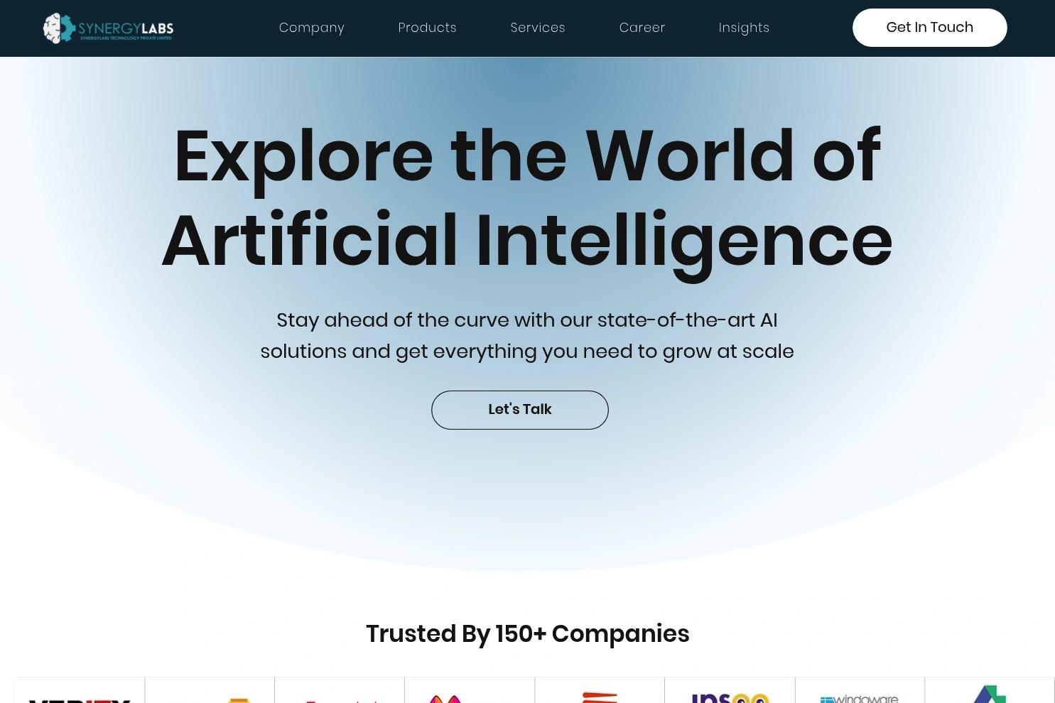 SynergyLabs website screenshot