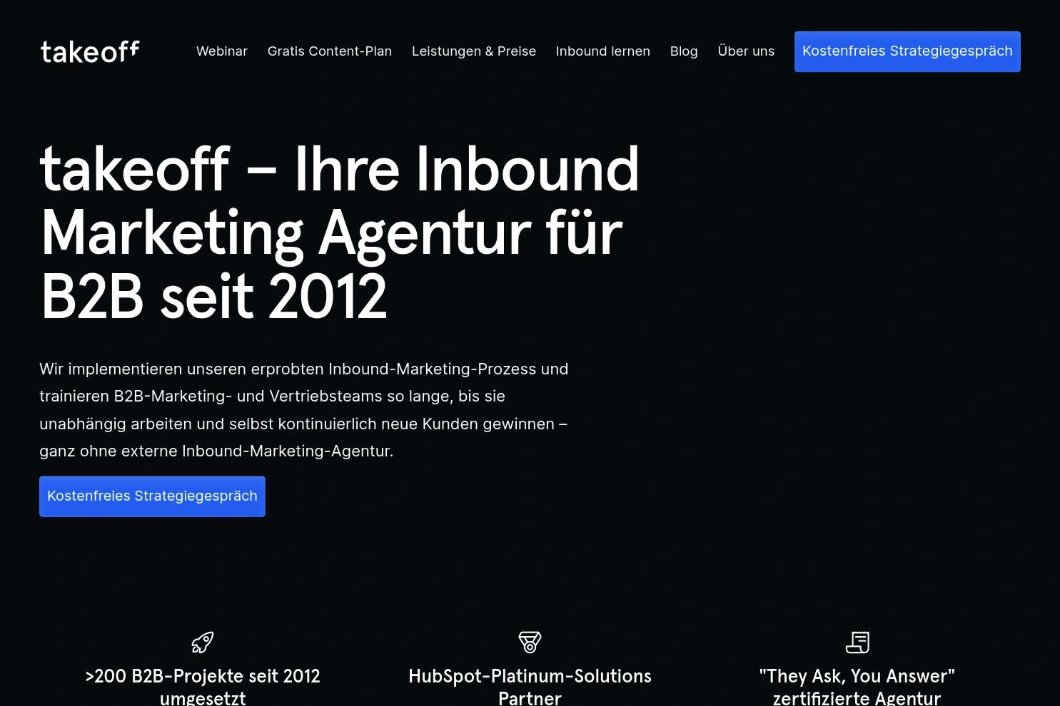 takeoff website screenshot