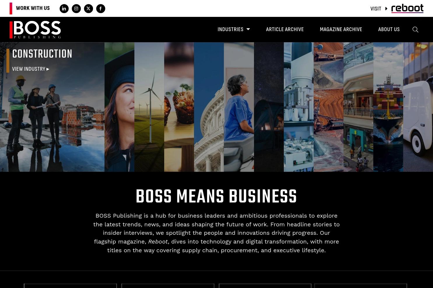 BOSS Publishing website screenshot