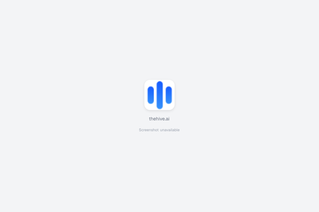 Hive website screenshot