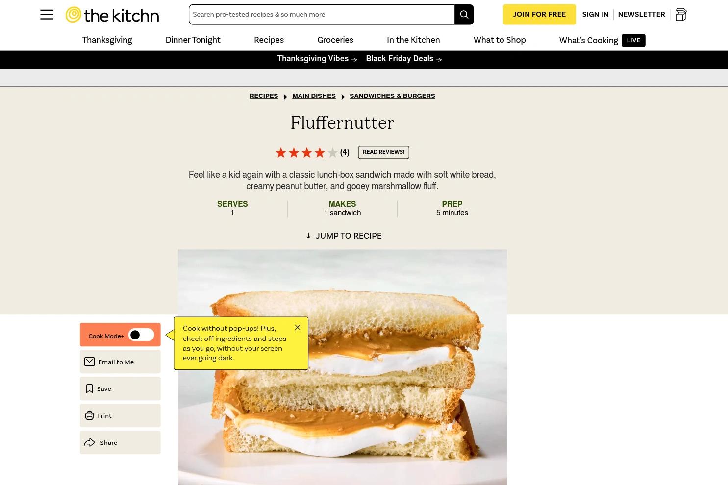 The Kitchn website screenshot