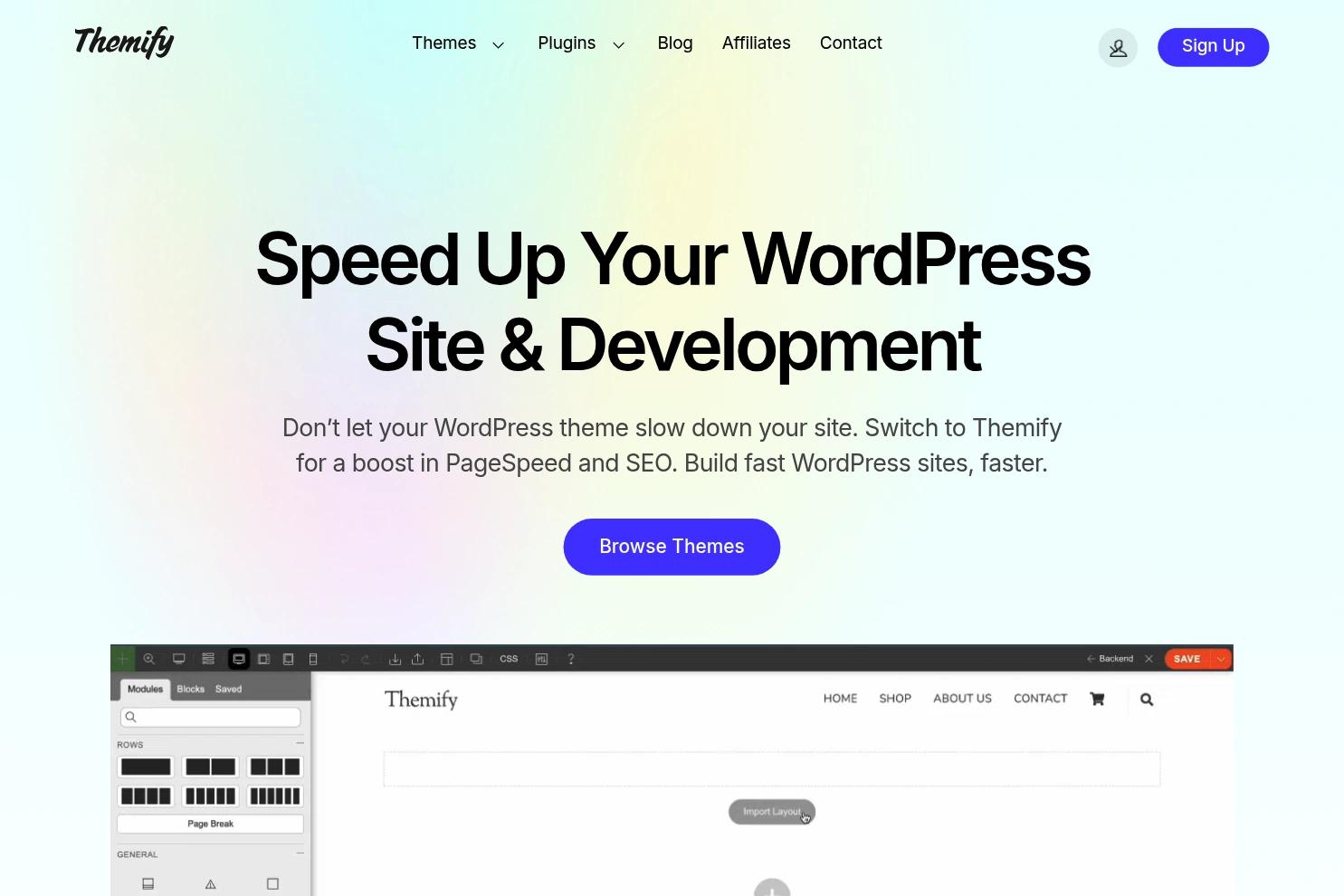 Themify website screenshot