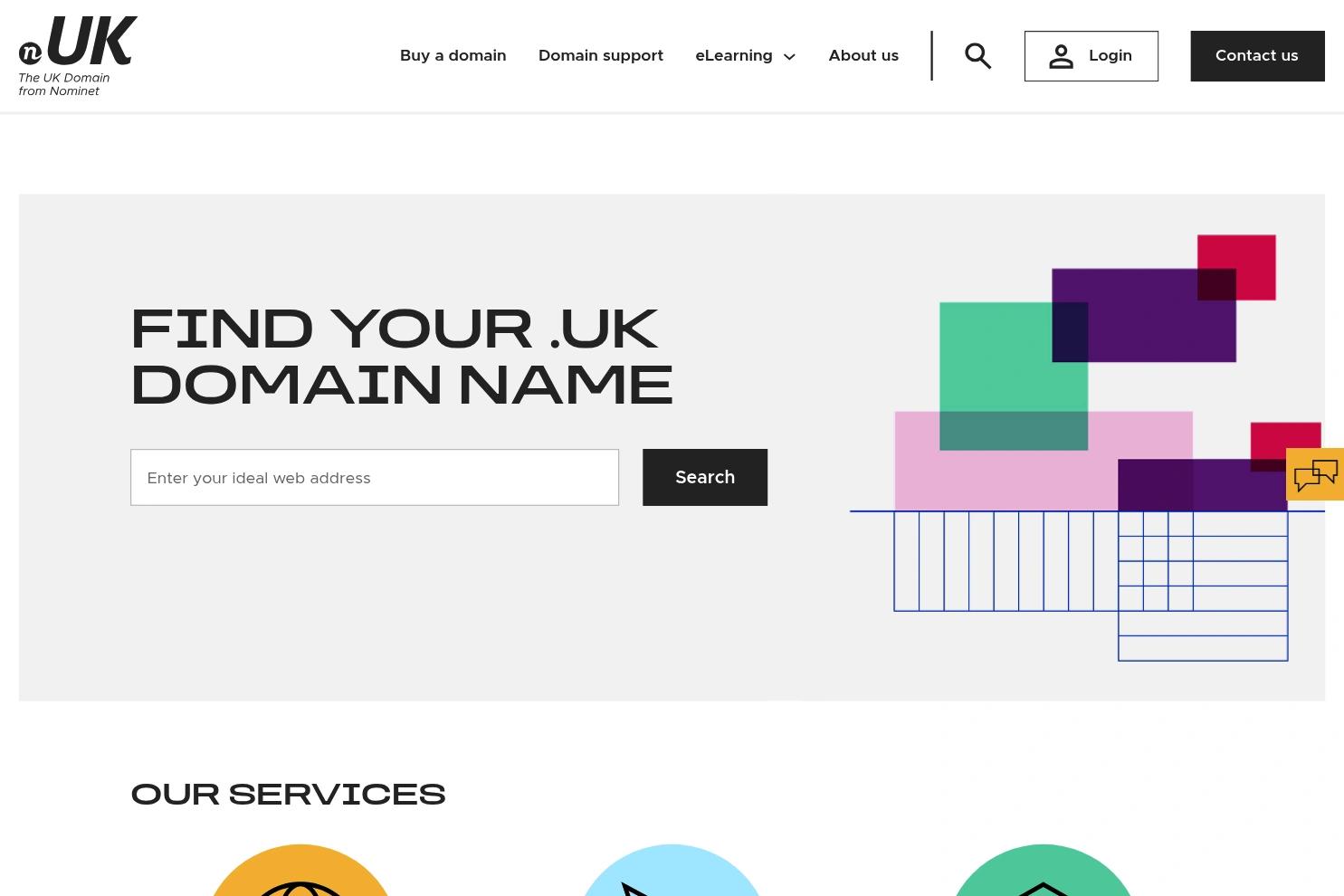 The UK Domain website screenshot