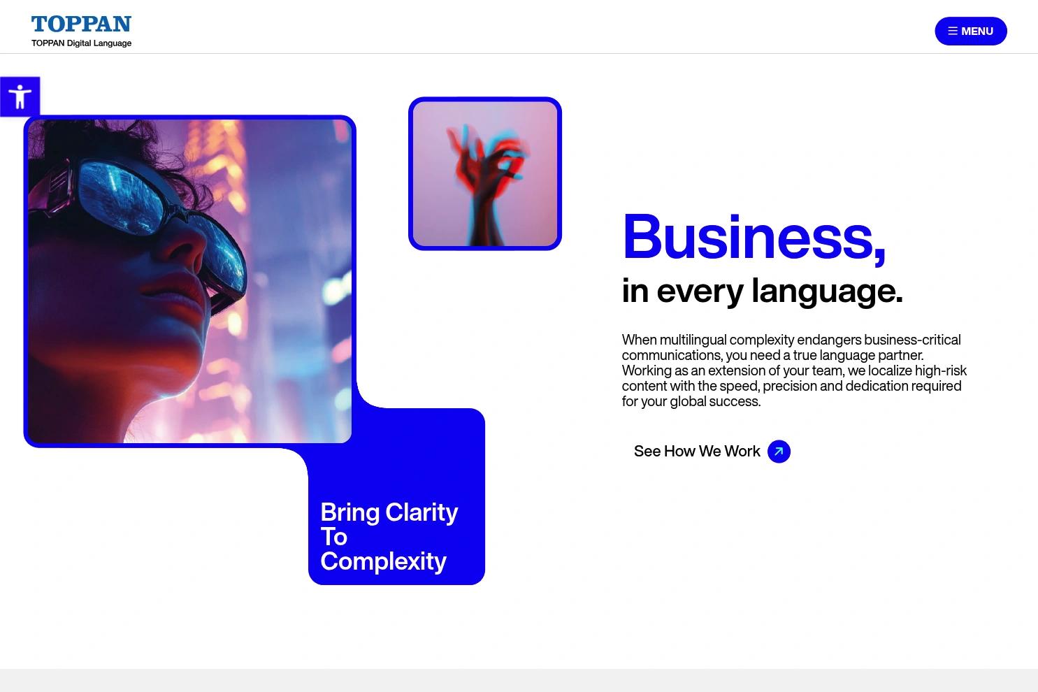 TOPPAN Digital Language website screenshot