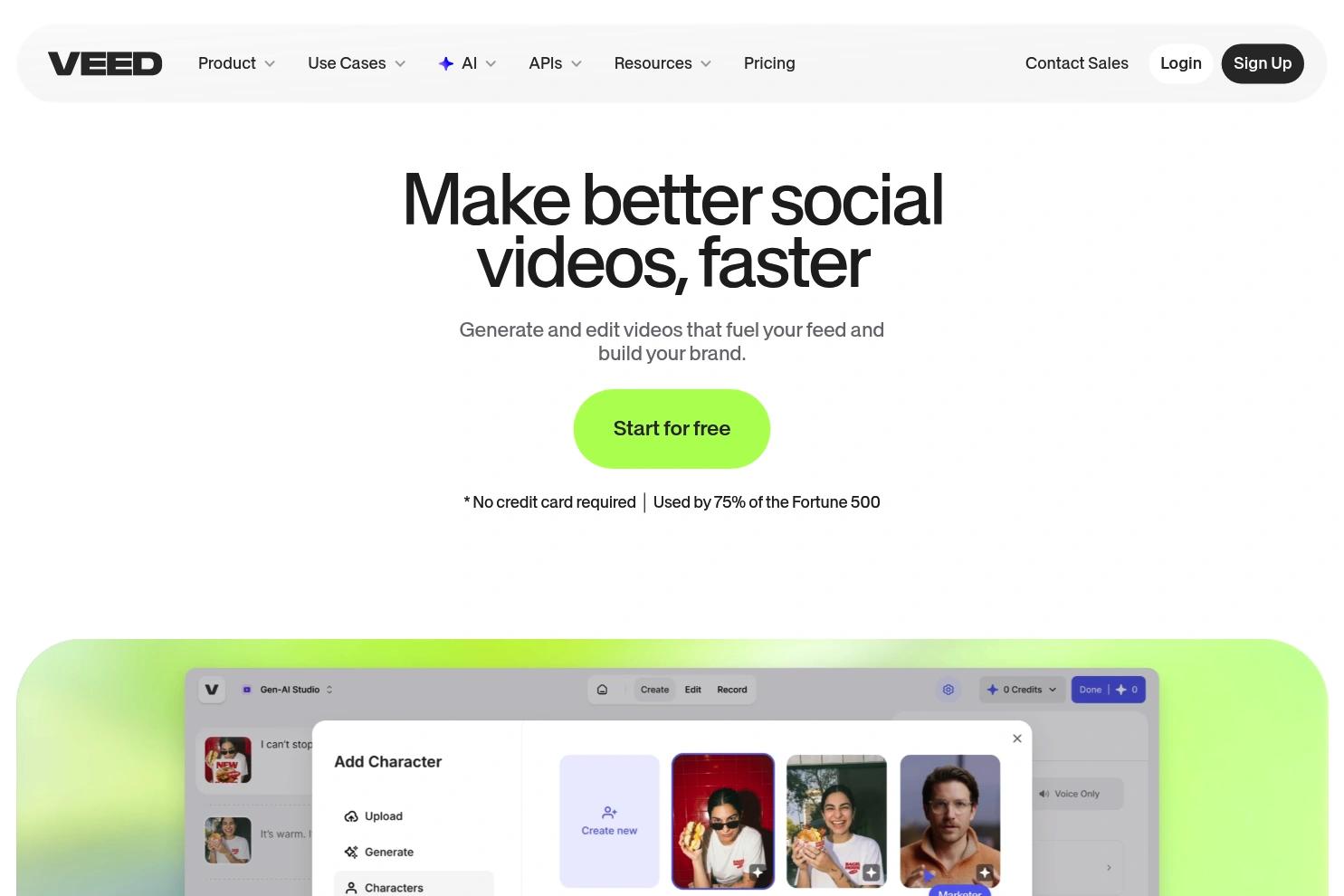 VEED.IO website screenshot