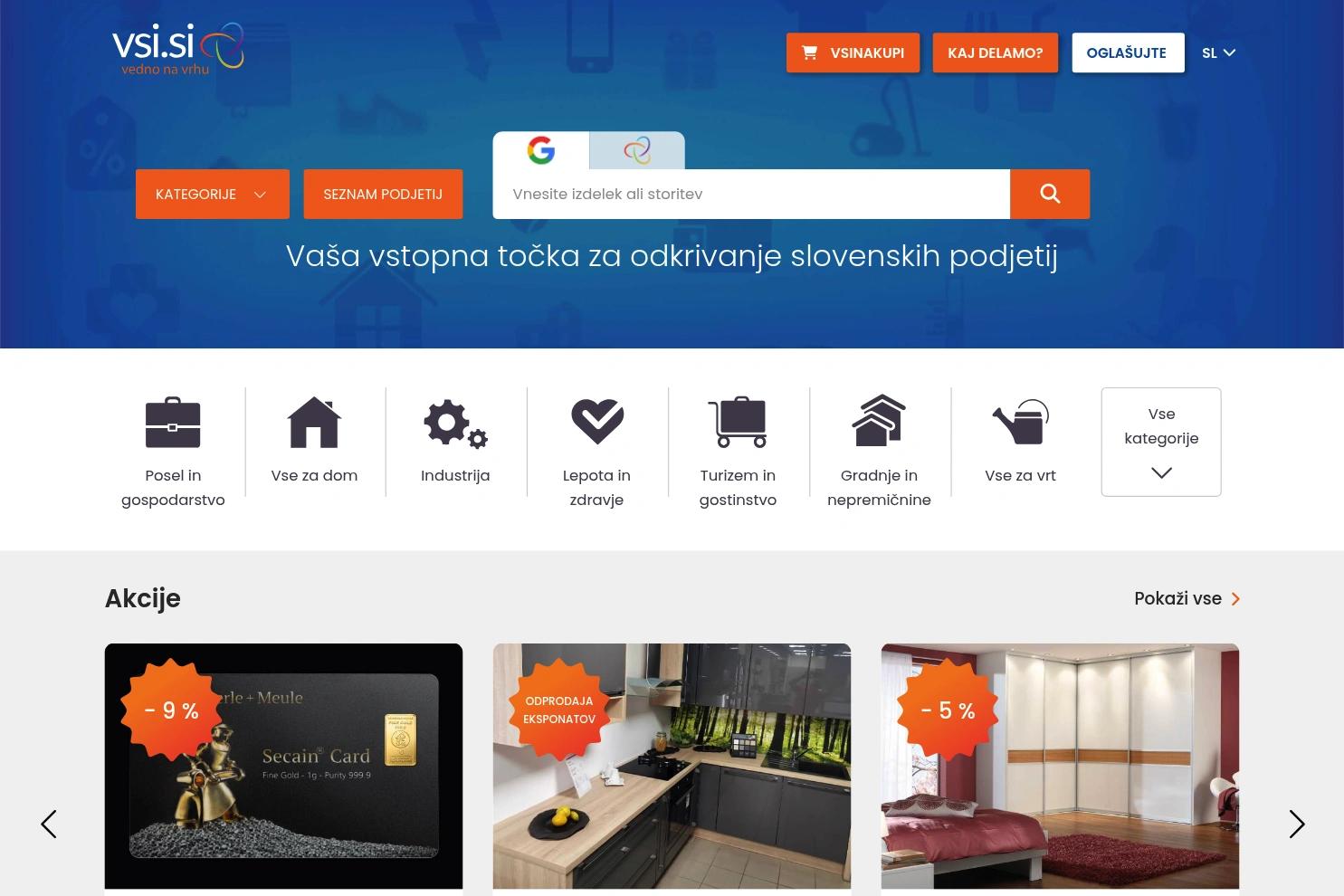 VSI SEO website screenshot