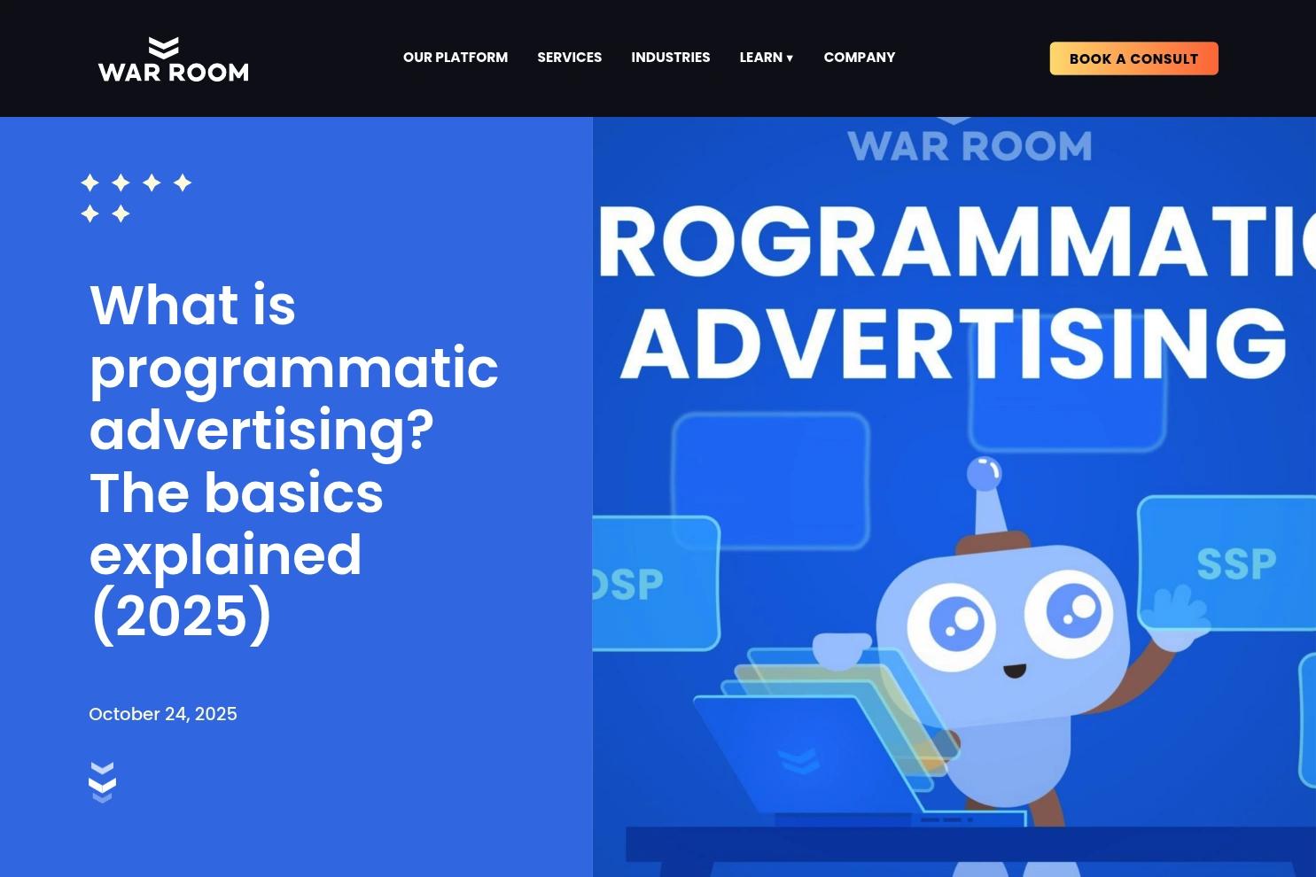 War Room website screenshot