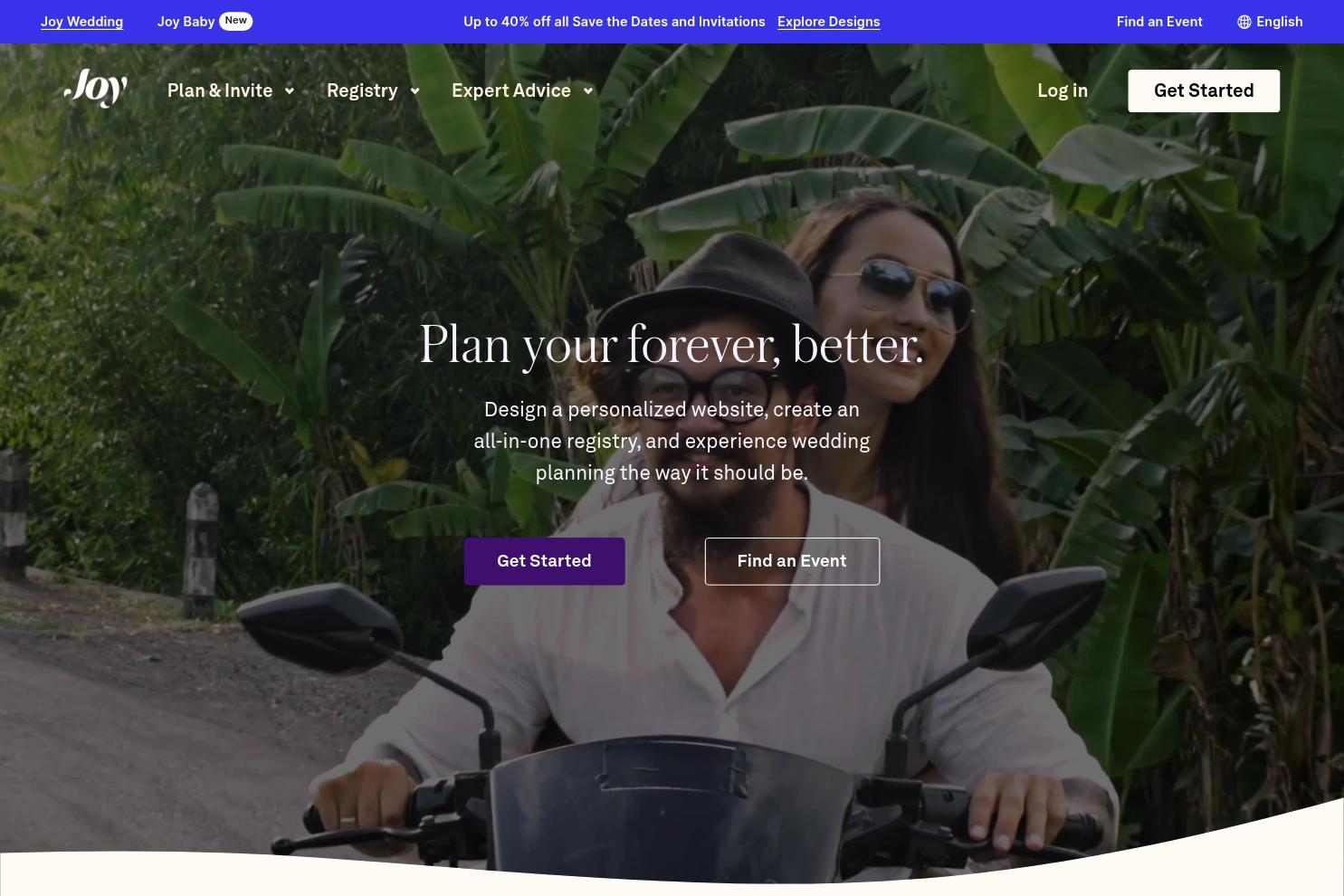 Joy website screenshot