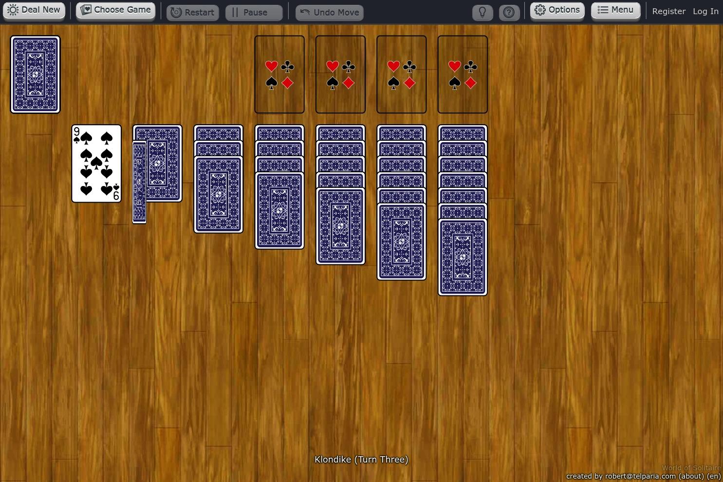 World of Solitaire website screenshot