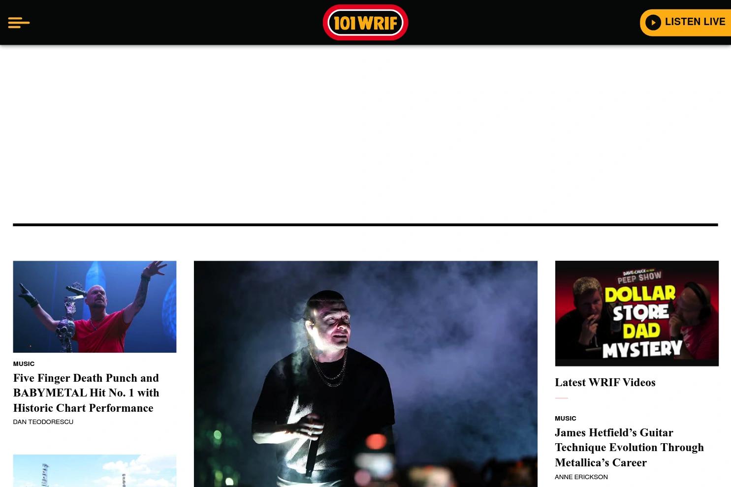 WRIF Rocks Detroit website screenshot