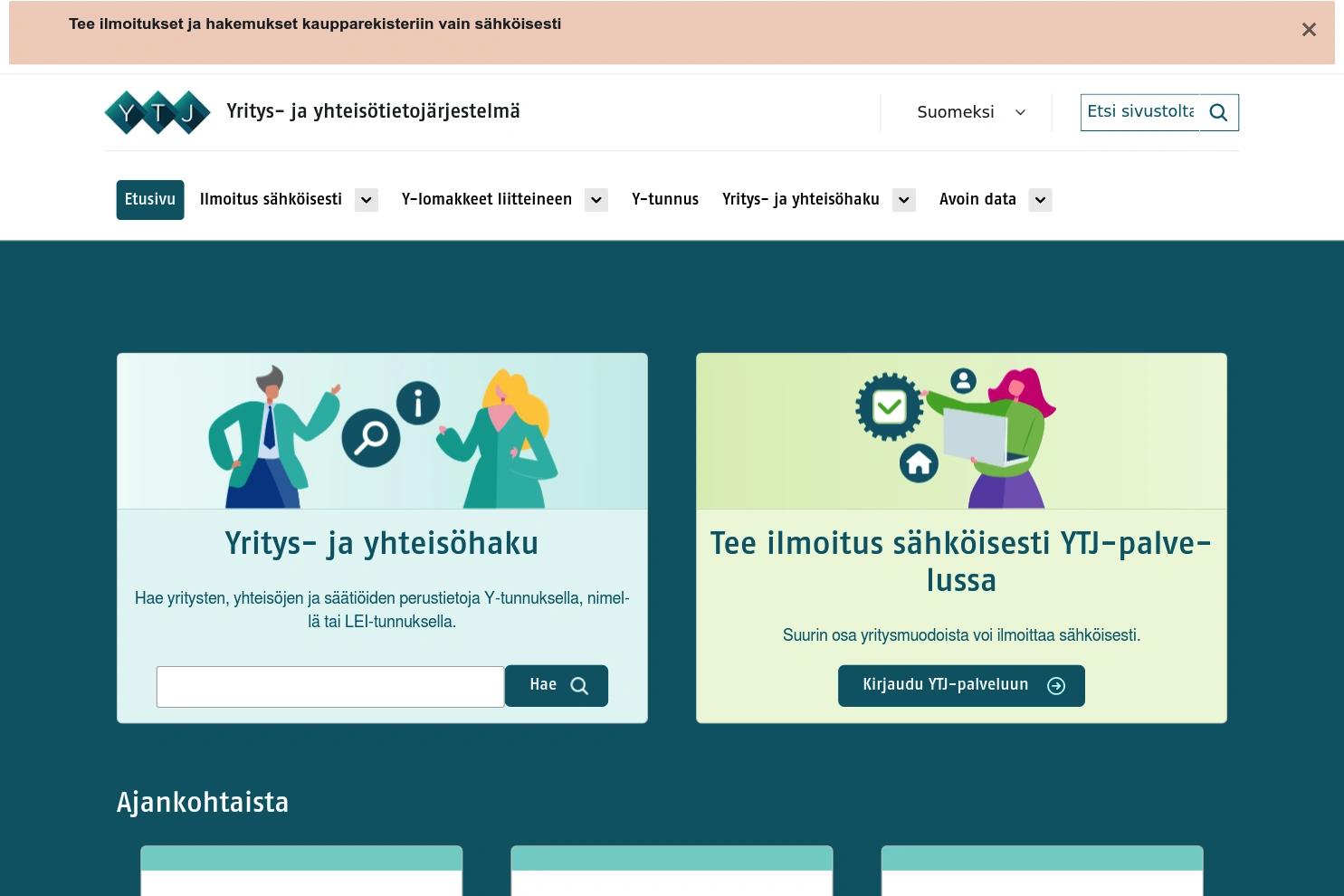 YTJ website screenshot