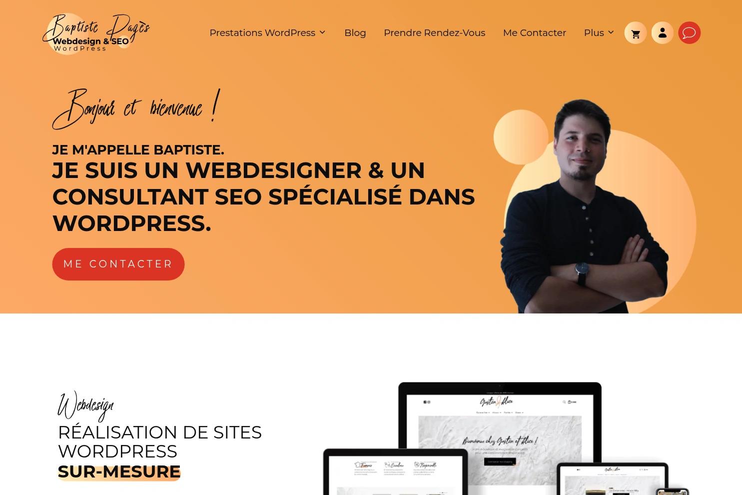 Baptiste Pagès Webdesign