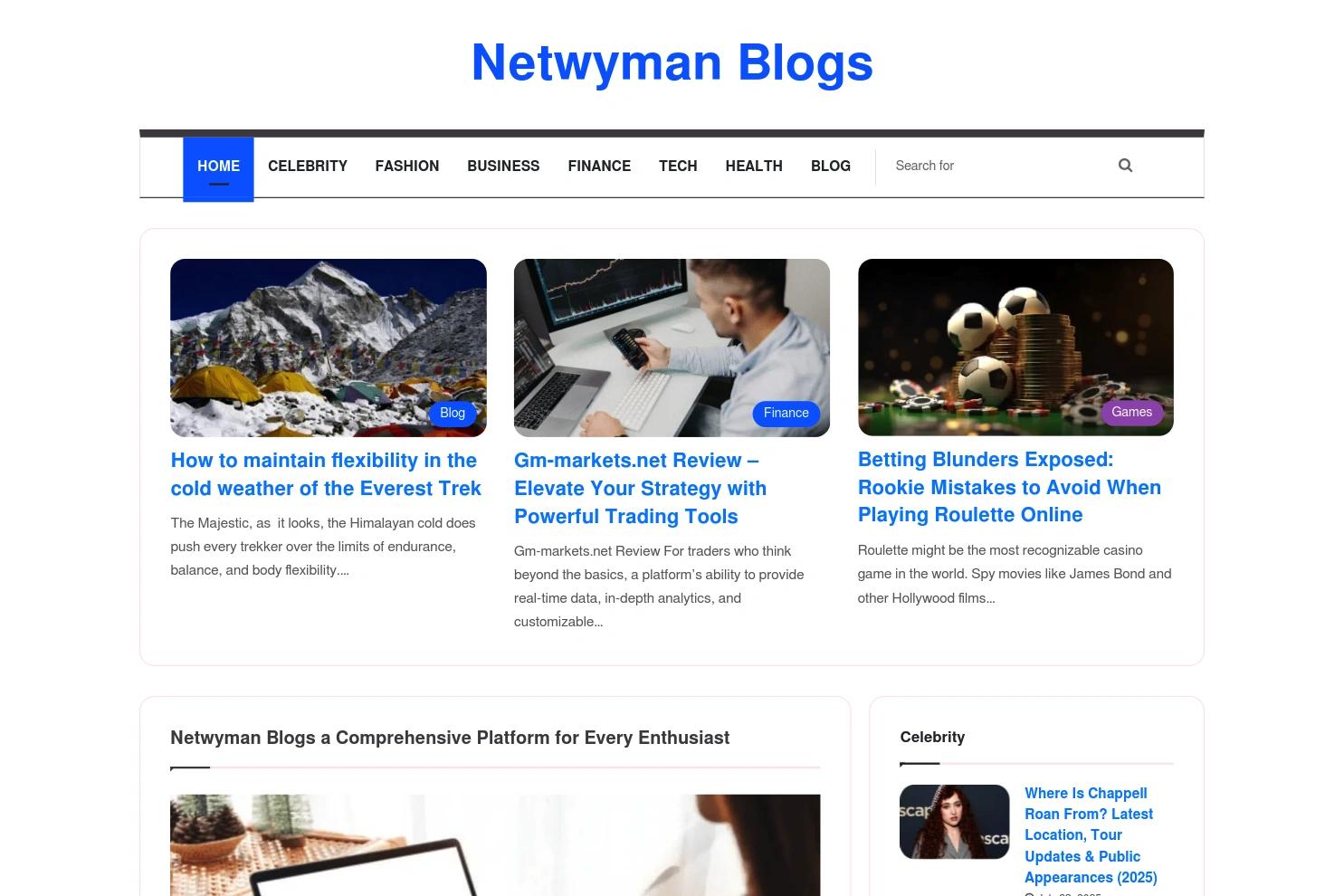 Netwyman Blogs